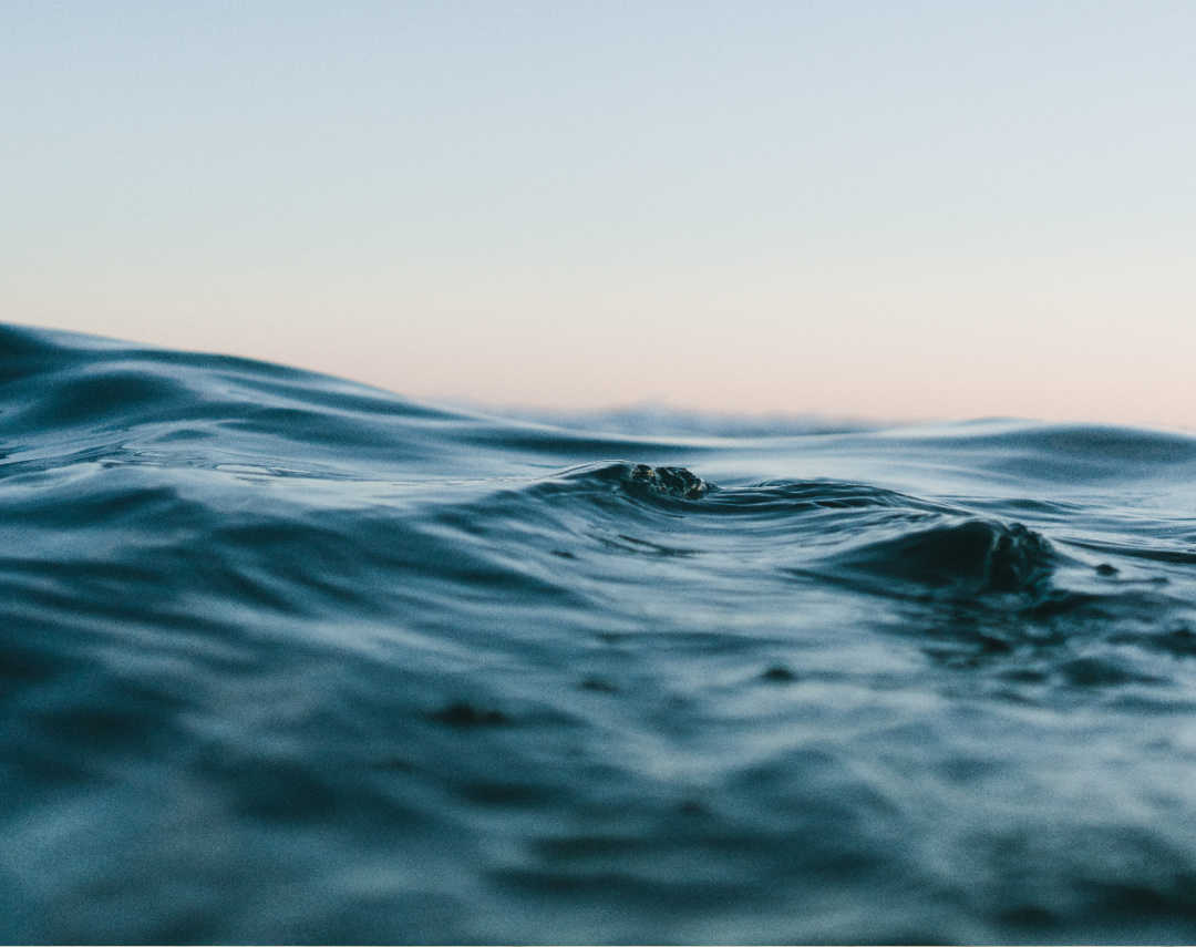 A choppy sea